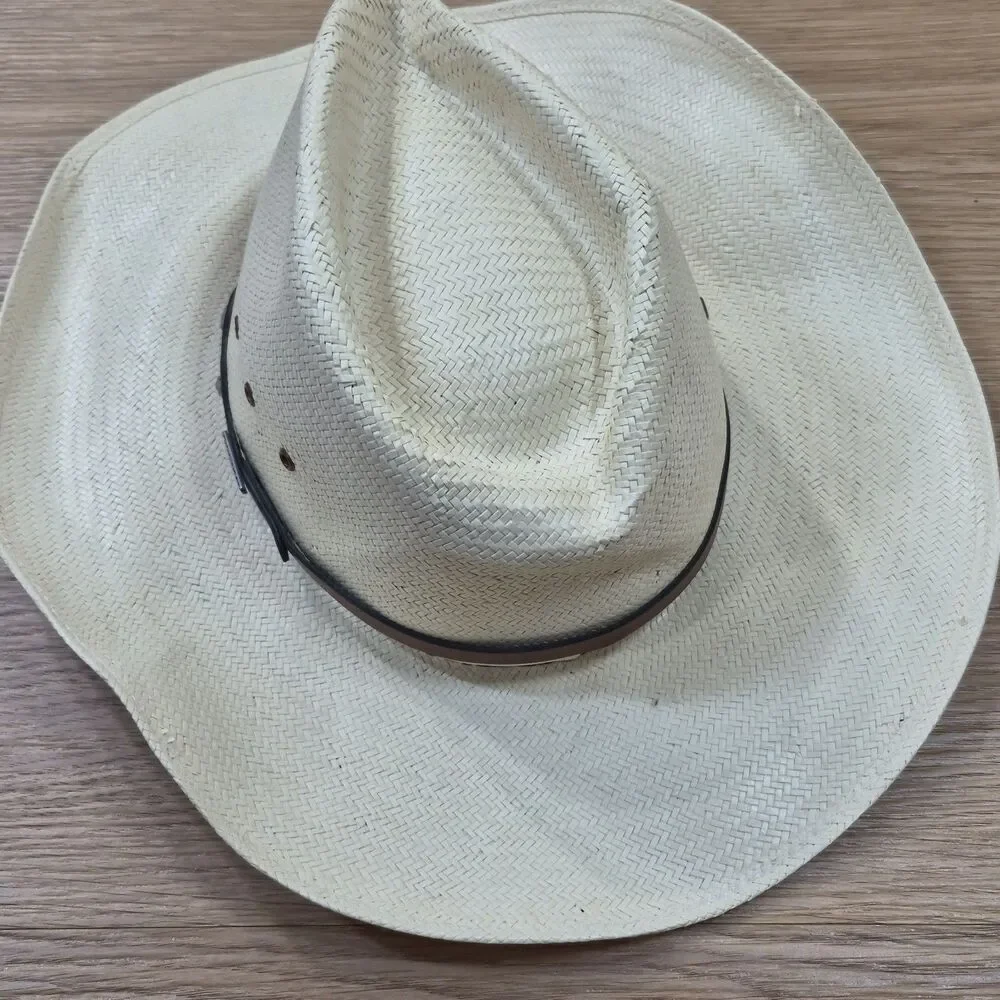 STETSON Grant 10X Cowboy Western Hat Embroidered Adult Medium Village Vented
